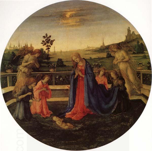 Filippino Lippi Adoration of the Christ Child oil painting picture
